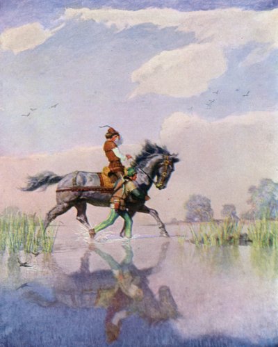 Illustration für Der Schwarze Pfeil von Robert Louis Stevenson von Newell Convers Wyeth